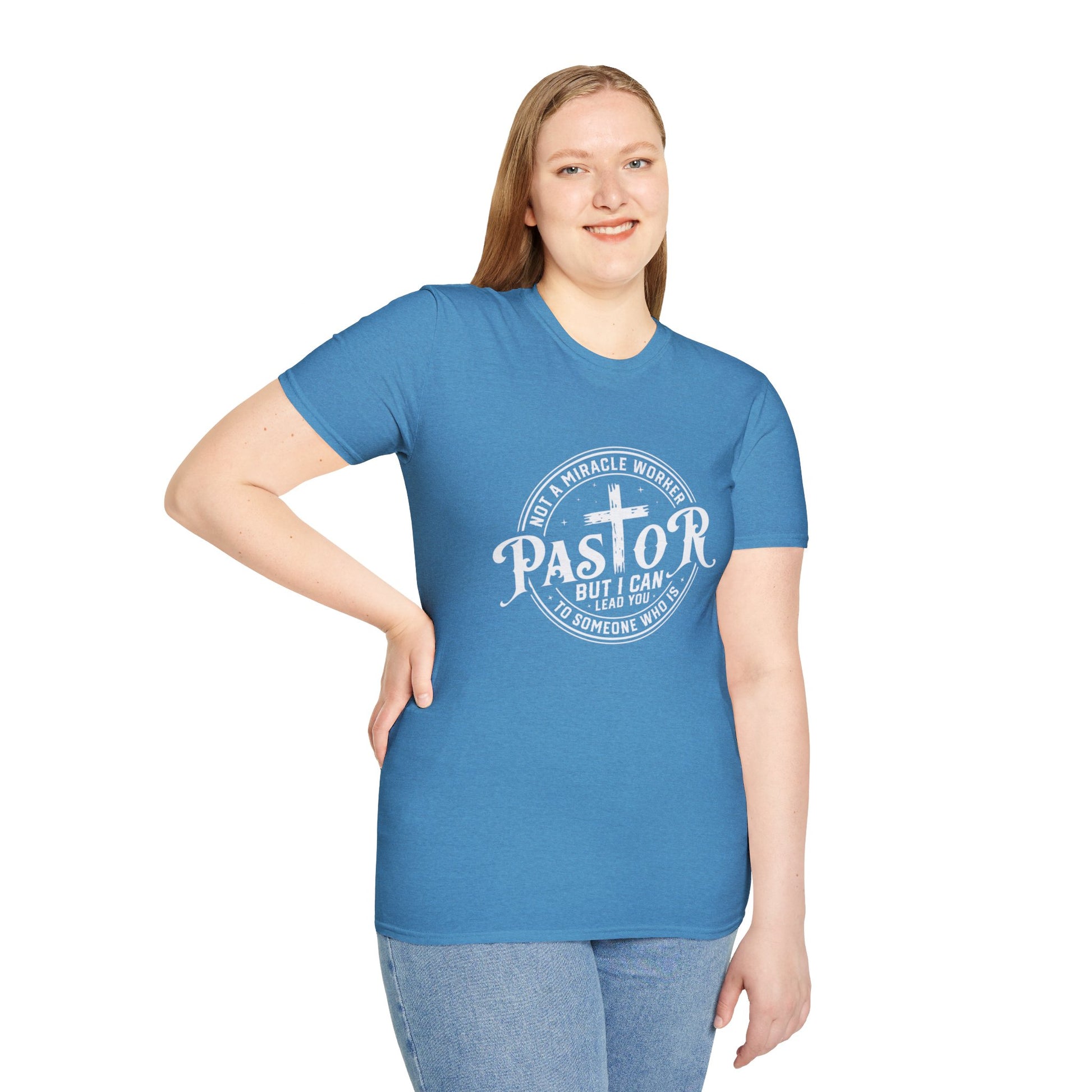 Pastor Women's Relaxed/Plus Tshirt (White Logo) - Sweet Baby Jeez Teez