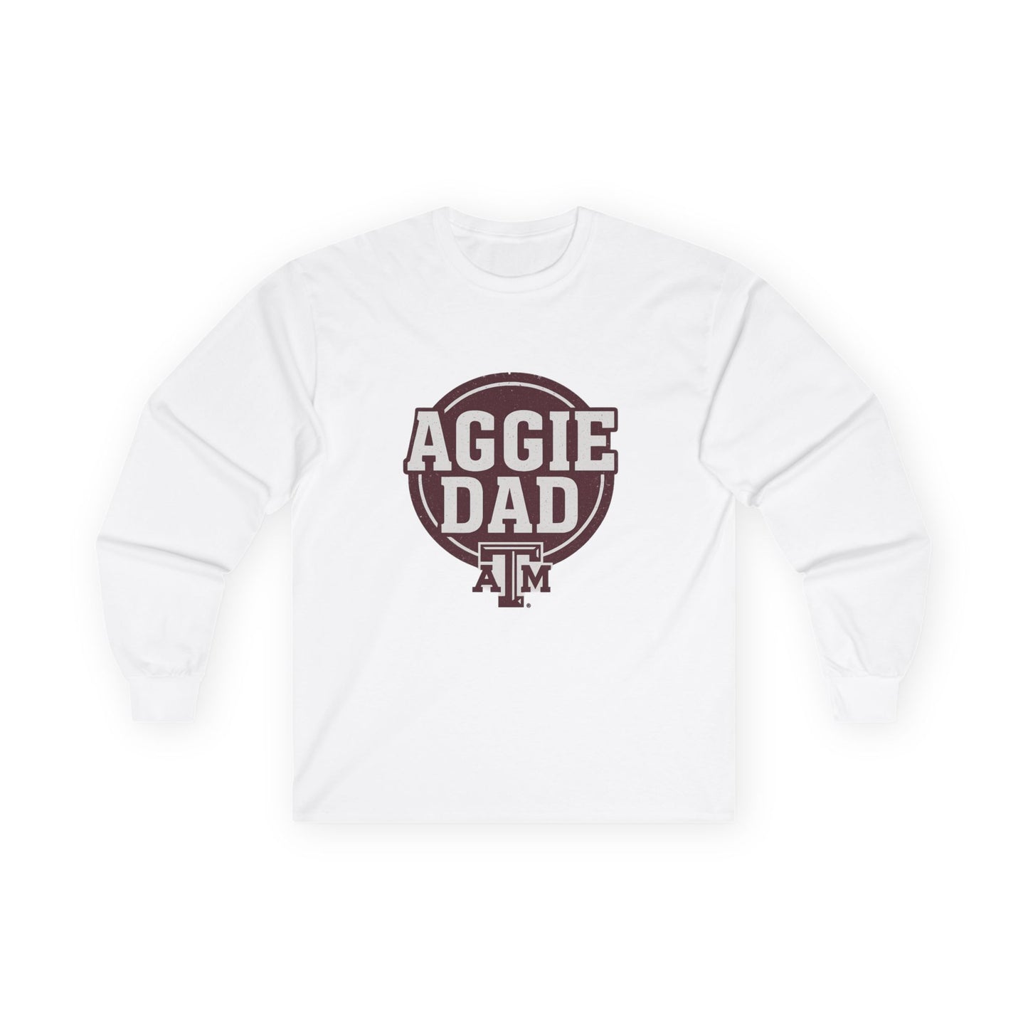 Aggie Dad Texas A&M Men's Long Sleeve Tshirt - Sweet Baby Jeez Teez