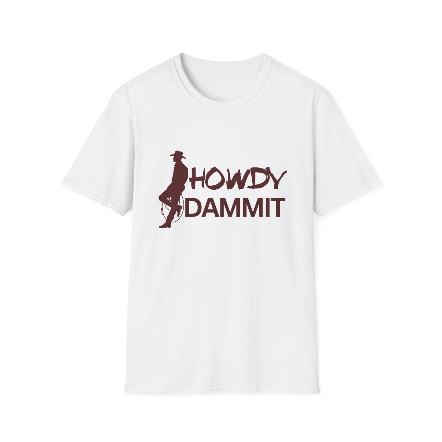 Howdy Dammit Men's Tshirt (AGGIE - Maroon Logo) - Sweet Baby Jeez Teez