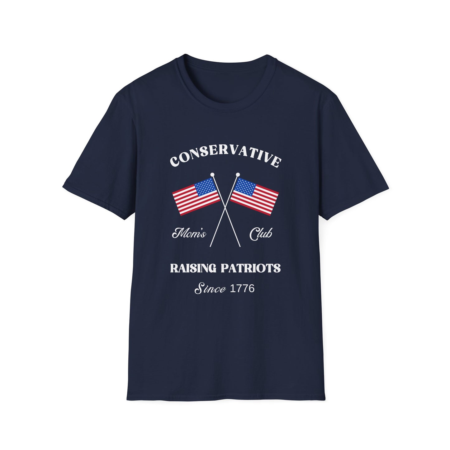 Conservative Mom's Club Women's Plus/Relaxed Tshirt (White Logo)