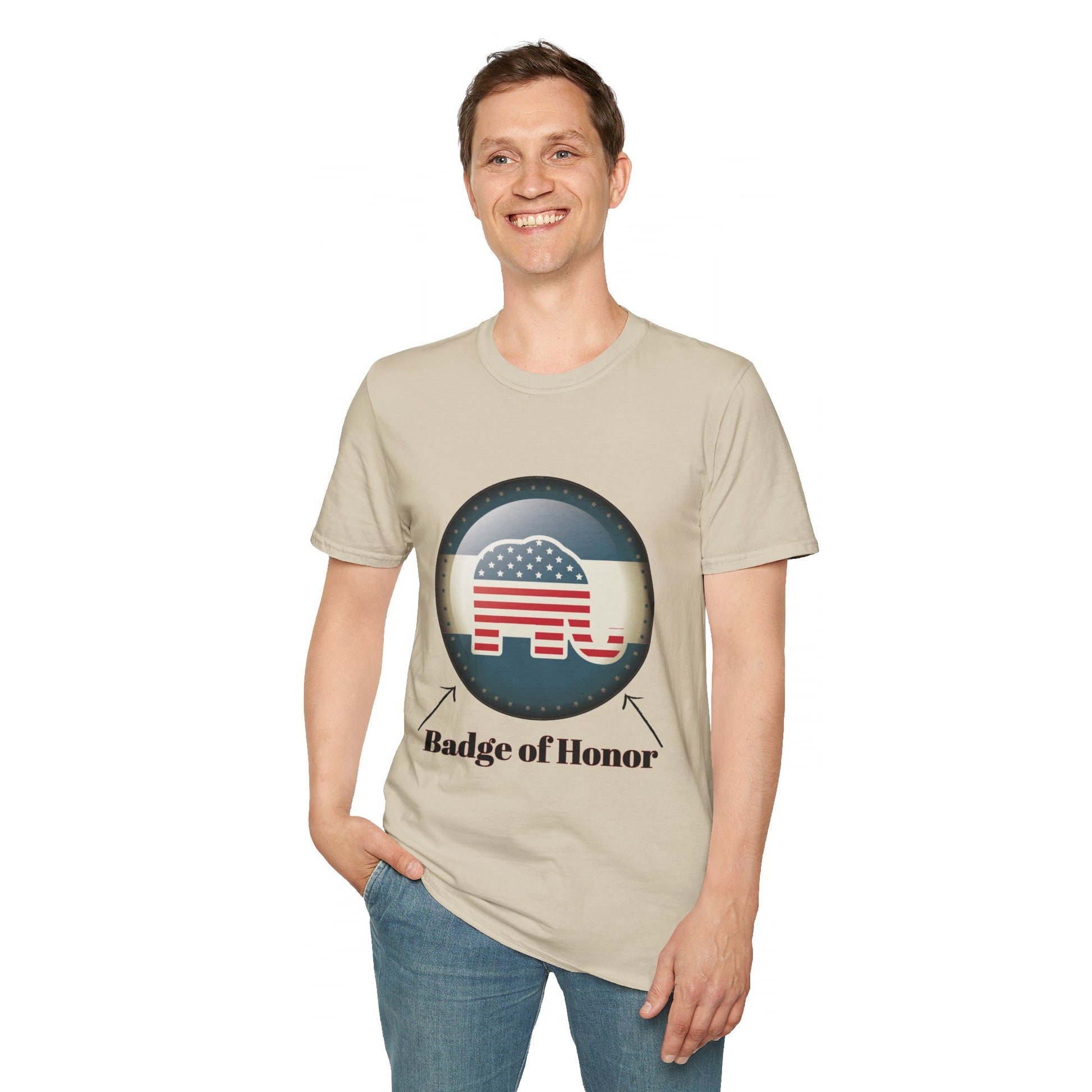 Badge of Honor Men's Tshirt - Sweet Baby Jeez Teez